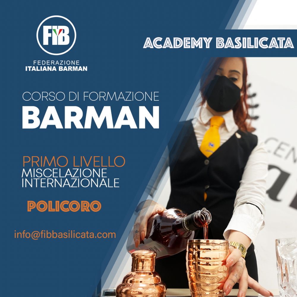 POLICORO - 05 OTTOBRE -NUOVO CORSO BARMAN PRIMO LIVELLO